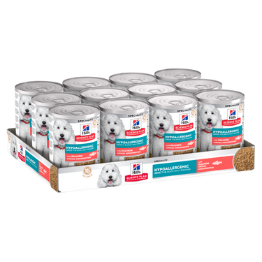Hill’s Science Plan Hypoallergenic Adult Dry wet Food with Salmon (12x363g)